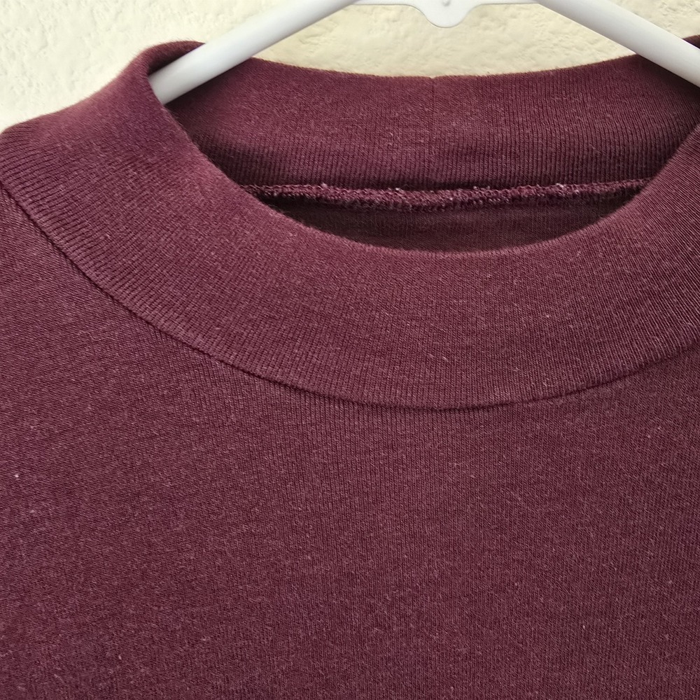 Gap Women's Medium Mock Neck Top Stretch Rib Knit Cotton Modal Basic Neutral - Picture 3 of 5